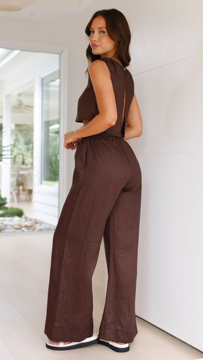 Load image into Gallery viewer, Hadelinde Pants - Chocolate
