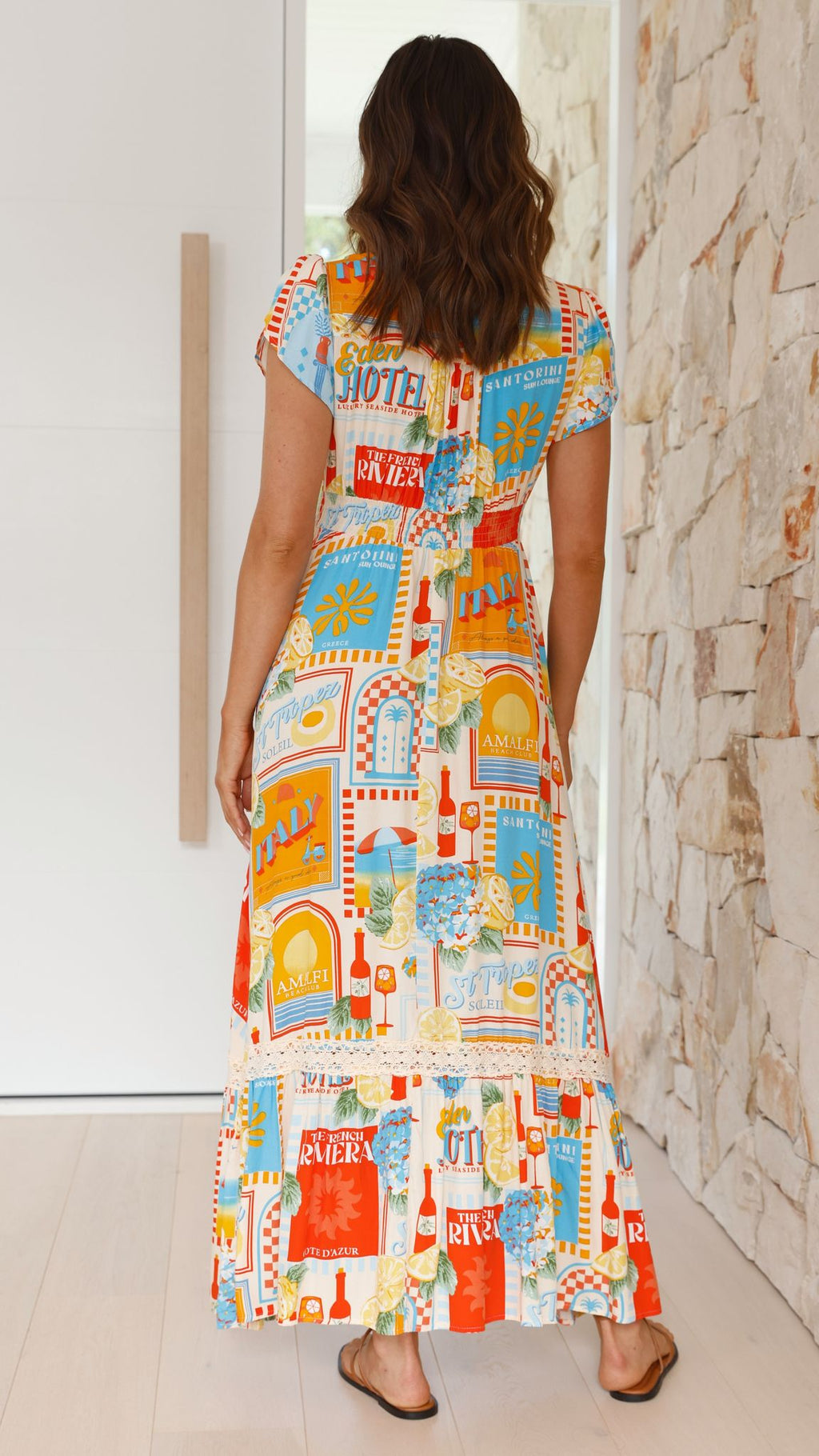 Tabitha Maxi Dress - Sun Lounger Print