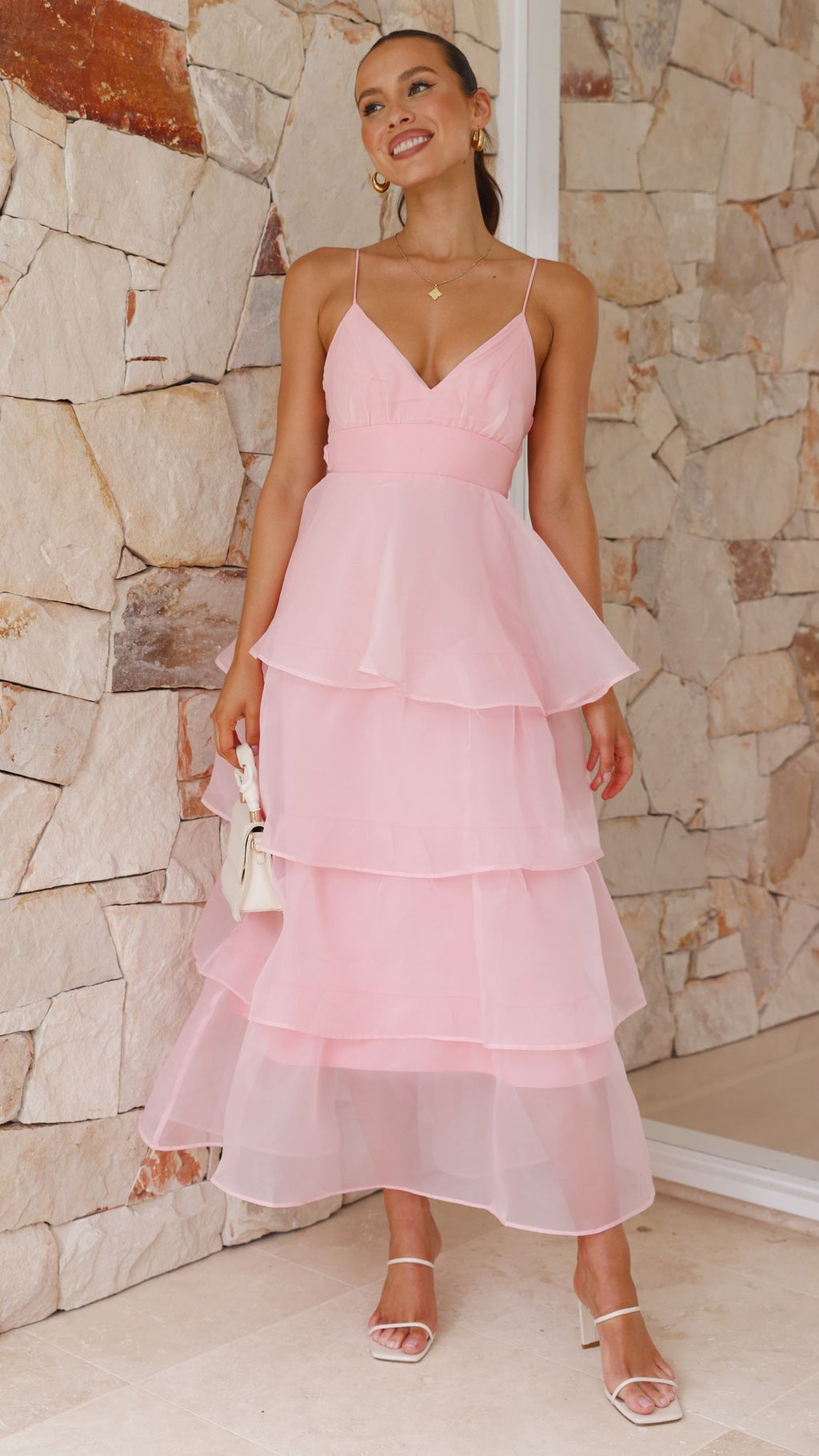 Shayla Maxi Dress - Pink - Billy J