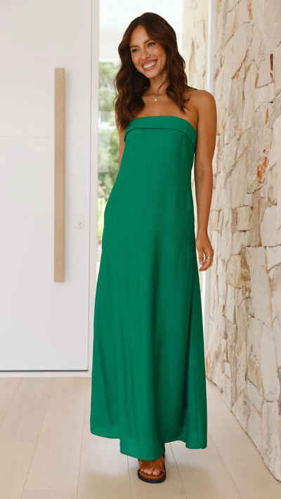 Load image into Gallery viewer, Saphira Maxi Dress - Green - Billy J
