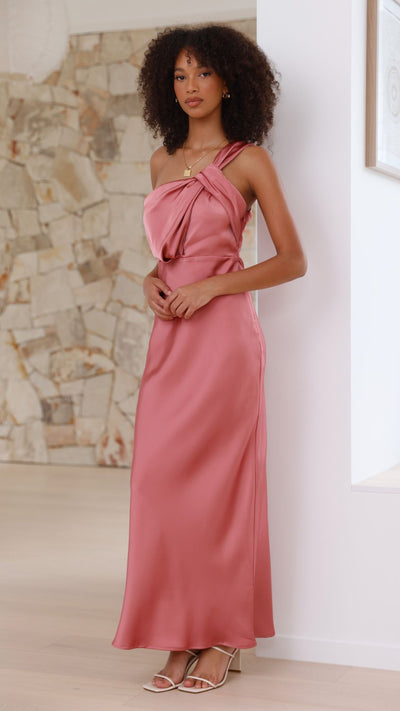 Load image into Gallery viewer, Greta Maxi Dress - Baked Rose - Billy J
