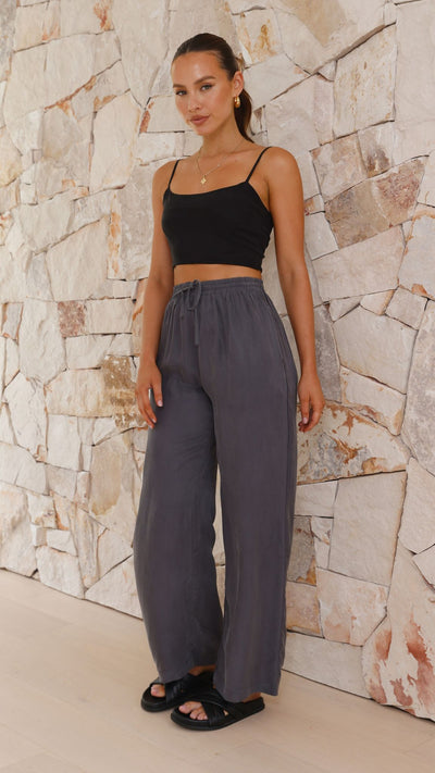 Load image into Gallery viewer, Pepperwood Cupro Pants - Ash - Billy J

