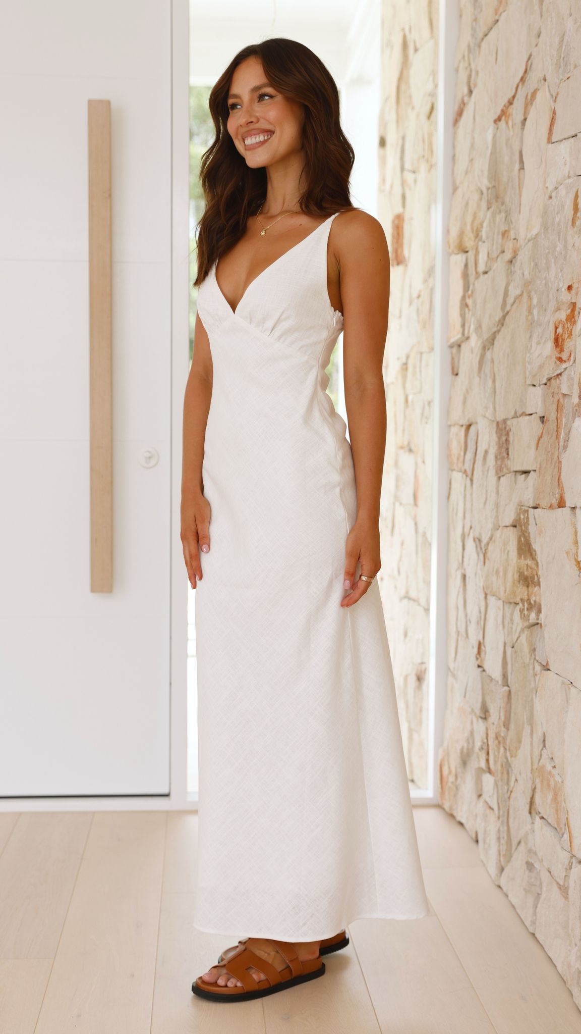 Halina Maxi Dress - White
