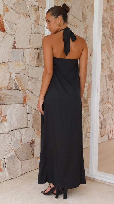 Load image into Gallery viewer, Monique Maxi Dress - Black - Billy J
