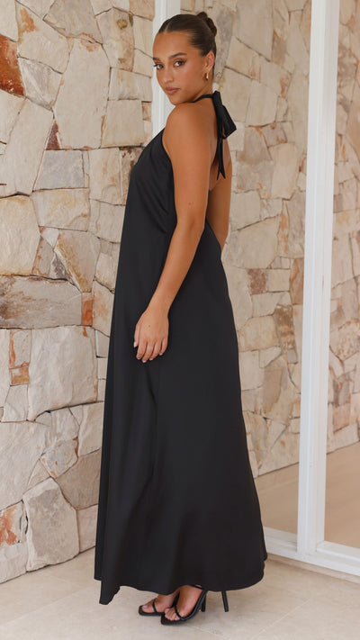 Load image into Gallery viewer, Monique Maxi Dress - Black - Billy J
