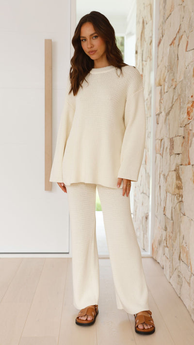 Load image into Gallery viewer, Jachai Knitted Jumper - Cream
