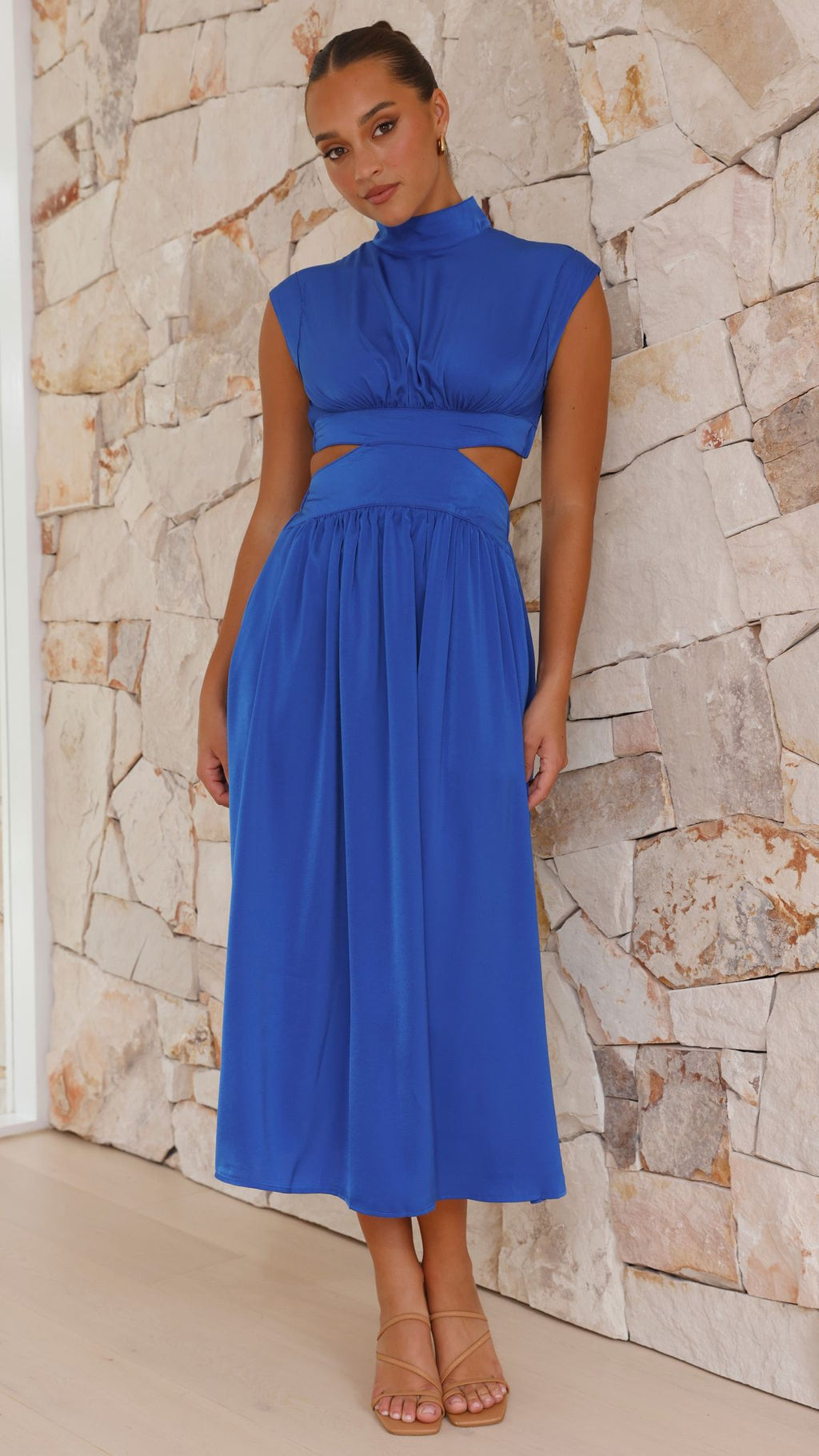 Cindie Midi Dress - Cobolt Blue