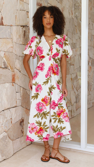 Load image into Gallery viewer, Blaire Midi Dress - Bonita Floral - Billy J
