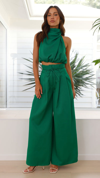 Load image into Gallery viewer, Kavia Pants - Forest Green - Billy J
