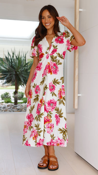 Load image into Gallery viewer, Blaire Midi Dress - Bonita Floral - Billy J
