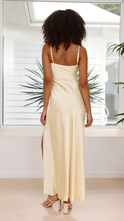 Load image into Gallery viewer, Ilana Maxi Dress - Yellow - Billy J
