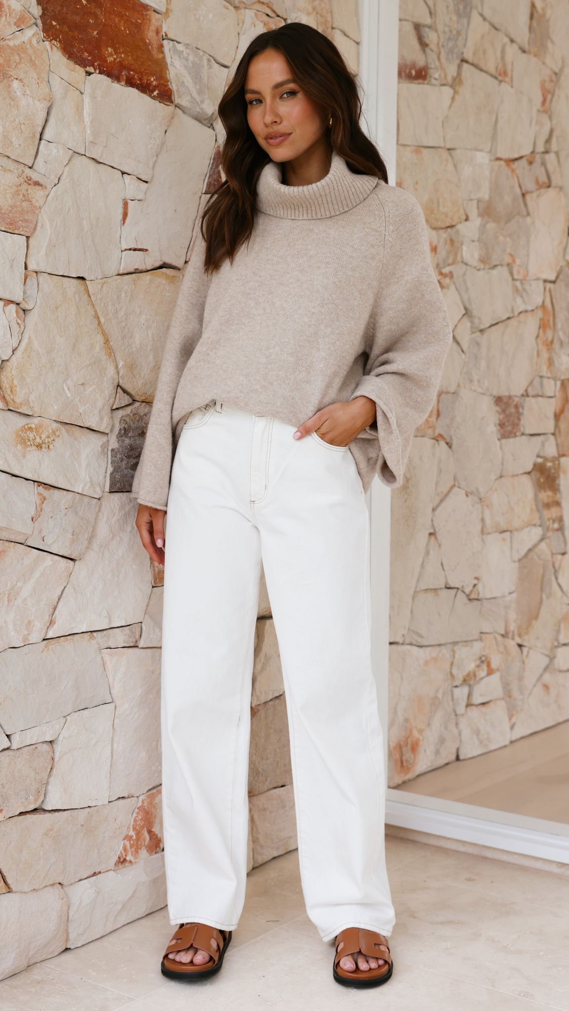 Jacques Knitted Jumper - Oatmeal - Billy J