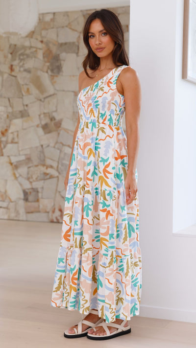 Load image into Gallery viewer, Jaci Midi Dress - Tierra Print - Billy J
