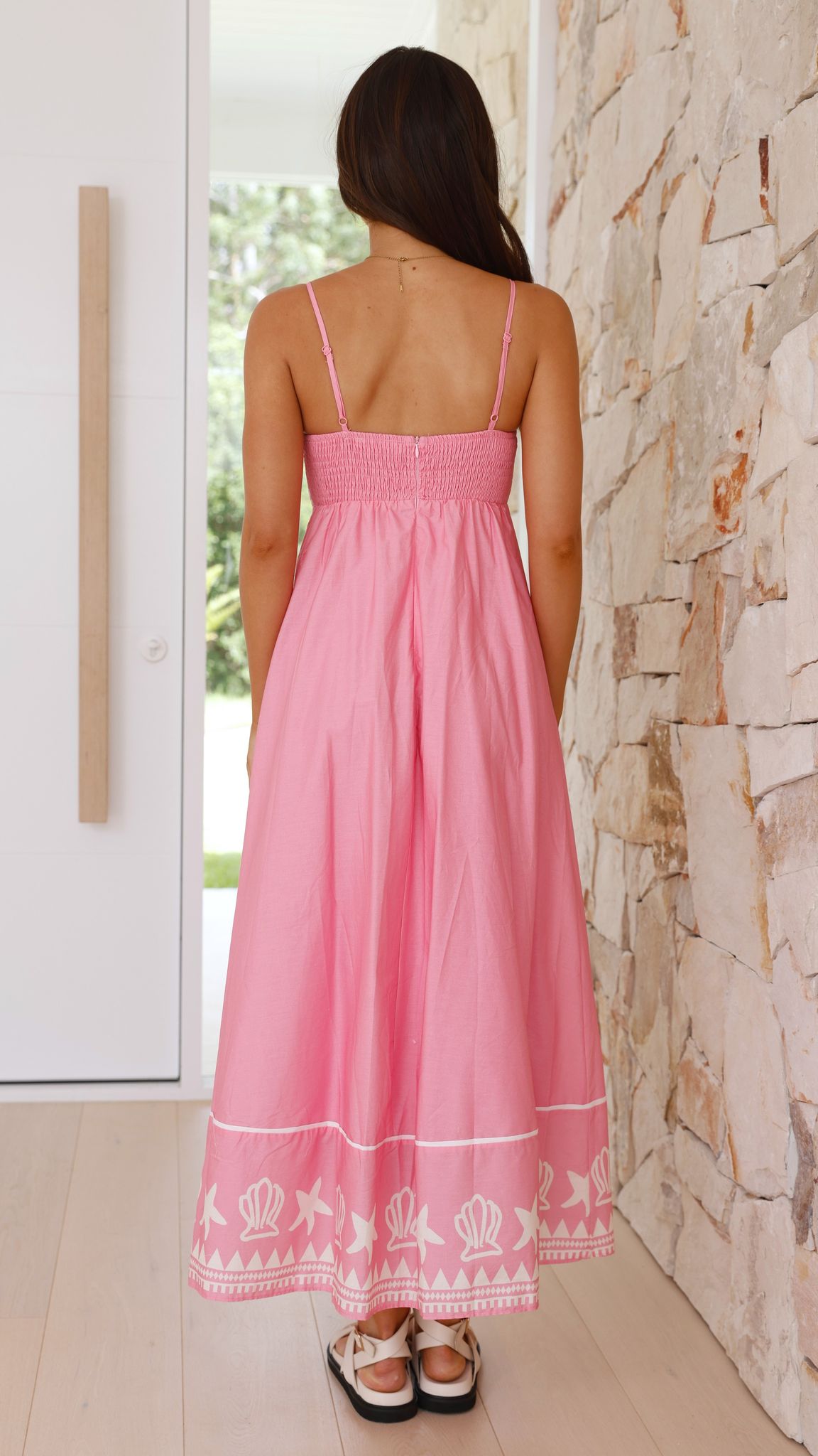 Edalene Maxi Dress - Pink Shell Collection - Billy J