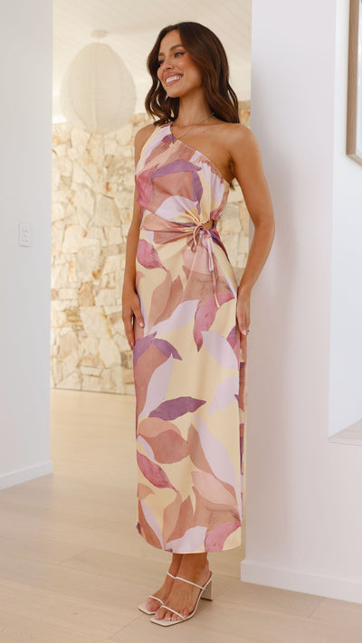 Load image into Gallery viewer, Lana Maxi Dress - Pink/Purple Floral

