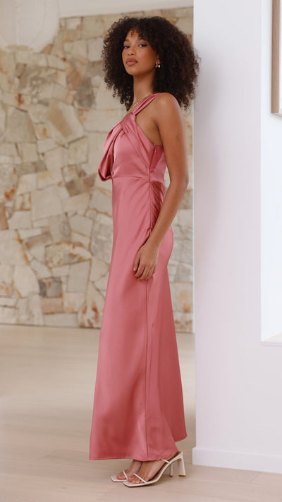 Load image into Gallery viewer, Greta Maxi Dress - Baked Rose - Billy J
