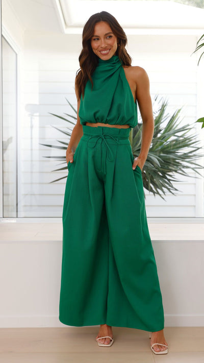 Load image into Gallery viewer, Kavia Pants - Forest Green - Billy J
