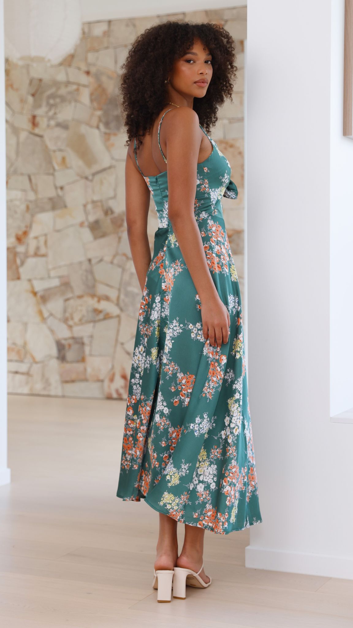 Dreamers Midi Dress - Green Floral - Buy Women's Dresses - Billy J Dreamers Midi Dress - Green Floral - Buy Women's Dresses - Billy J