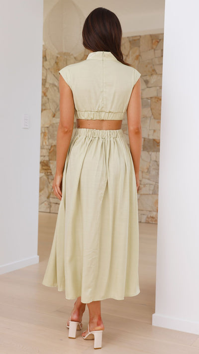 Load image into Gallery viewer, Cindie Midi Dress - Sage
