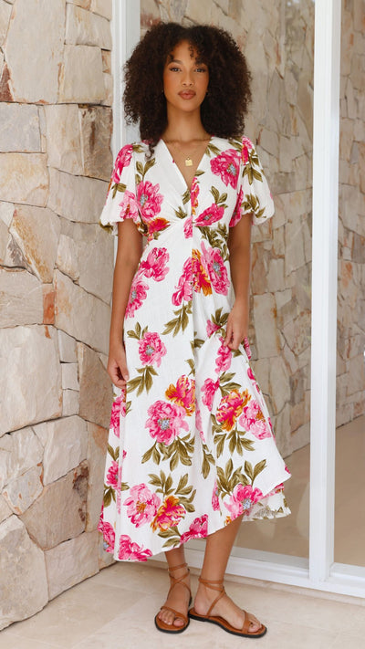 Load image into Gallery viewer, Blaire Midi Dress - Bonita Floral - Billy J
