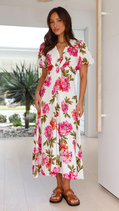 Load image into Gallery viewer, Blaire Midi Dress - Bonita Floral - Billy J
