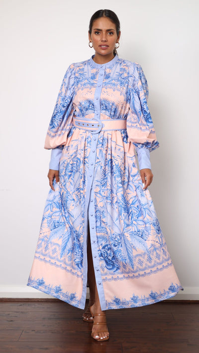 Load image into Gallery viewer, Taia Maxi Dress - Madeline Blue - Billy J
