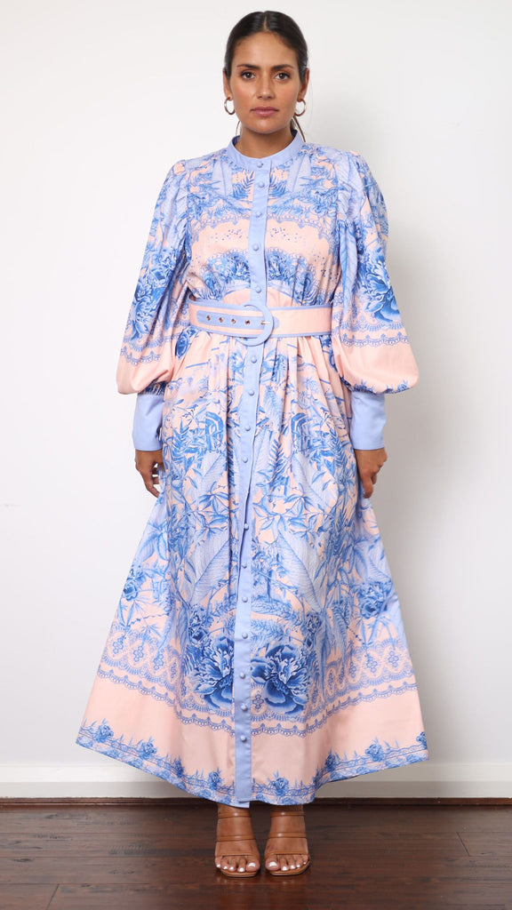 Taia Maxi Dress - Madeline Blue - Billy J