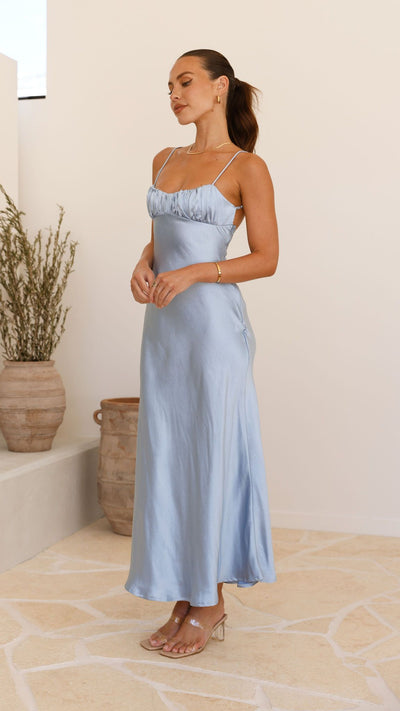 Load image into Gallery viewer, Rue Maxi Dress - Blue - Billy J
