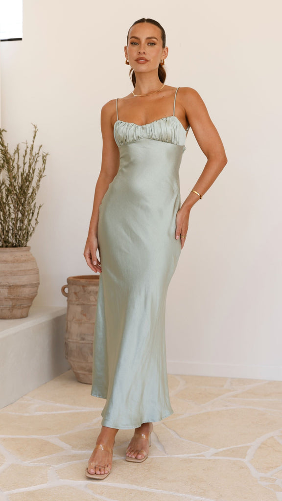 Rue Maxi Dress - Sage - Billy J