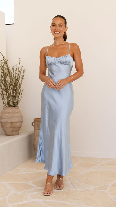 Load image into Gallery viewer, Rue Maxi Dress - Blue - Billy J
