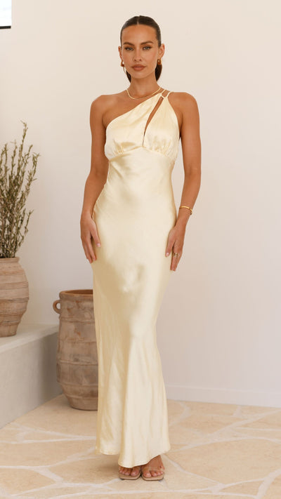 Load image into Gallery viewer, Hailey Maxi Dress - Yellow - Billy J
