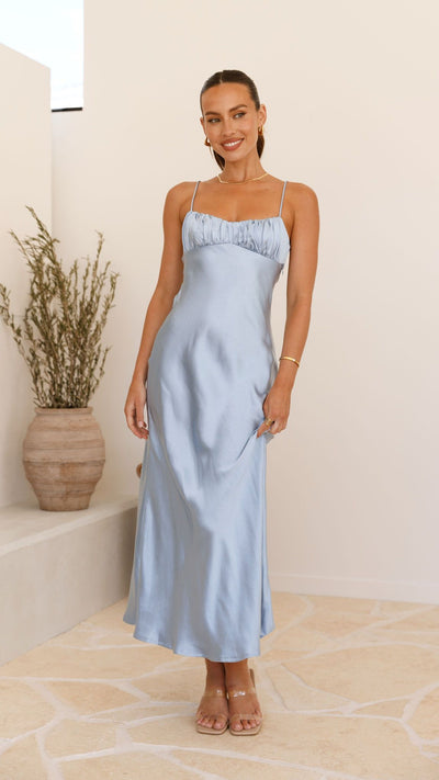 Load image into Gallery viewer, Rue Maxi Dress - Blue - Billy J
