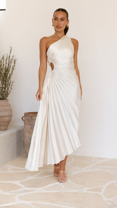 Load image into Gallery viewer, Olivia Maxi Dress - Champagne - Billy J
