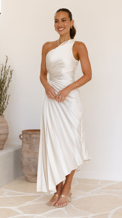 Load image into Gallery viewer, Olivia Maxi Dress - Champagne - Billy J
