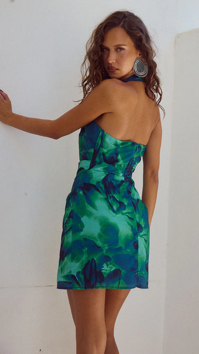 Load image into Gallery viewer, Sammy Mini Dress - Calista Green
