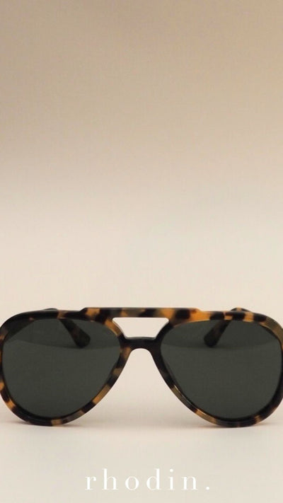 Load image into Gallery viewer, RC Caramel Tort Aviator Sunglasses - Tort - Billy J
