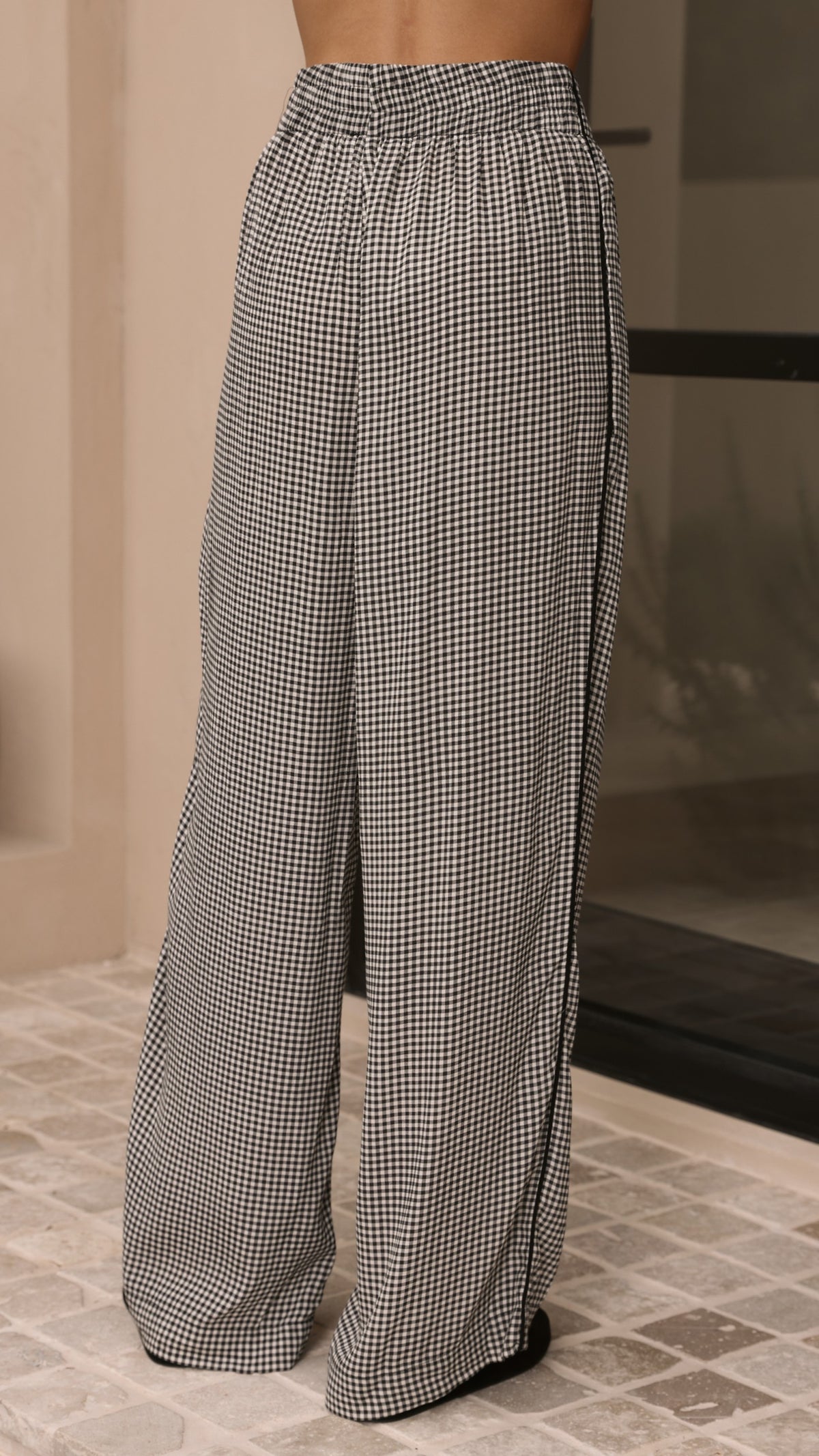Zoelle Pants - Black Gingham - Billy J