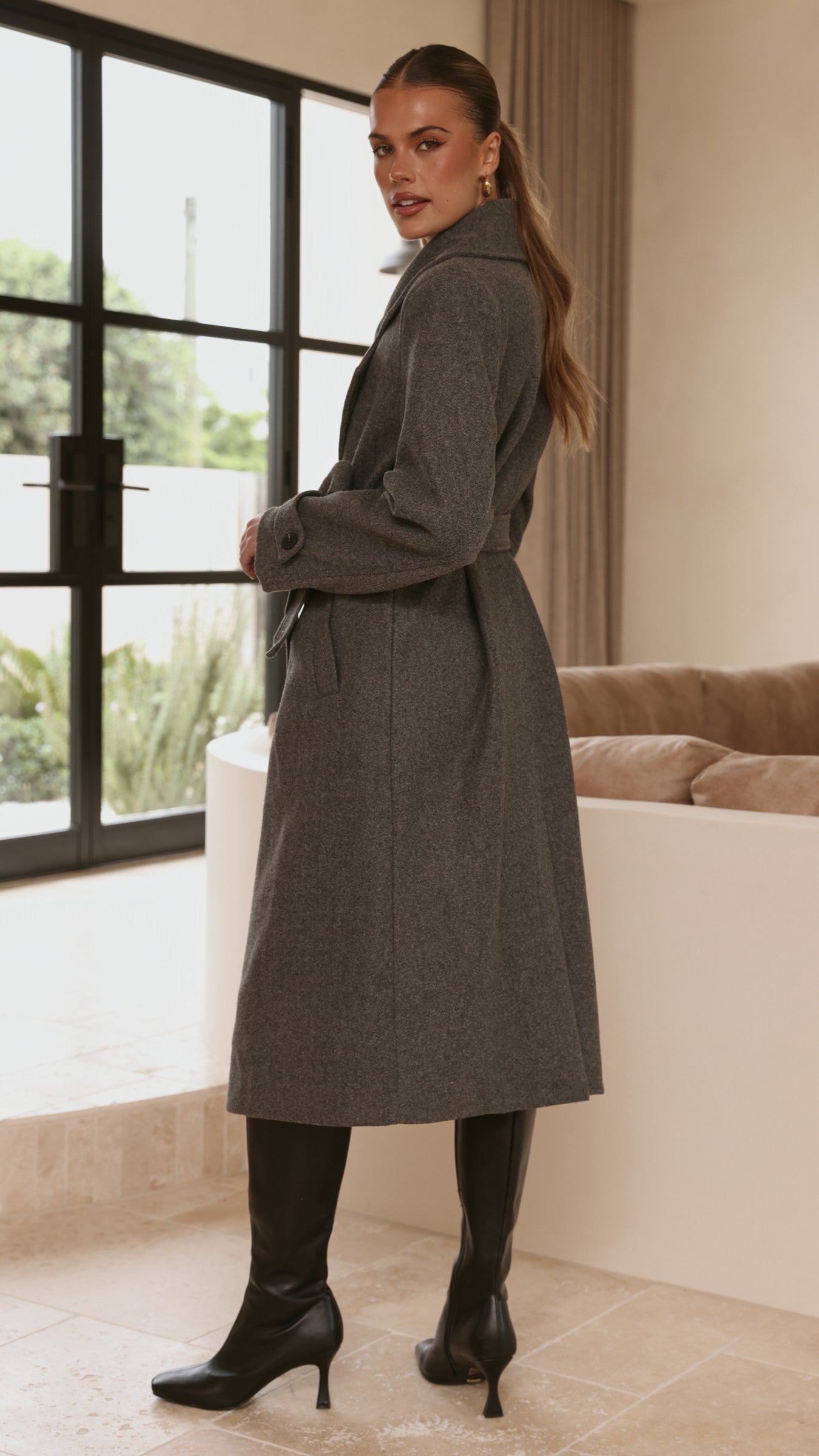 Aspen Coat - Charcoal - Billy J