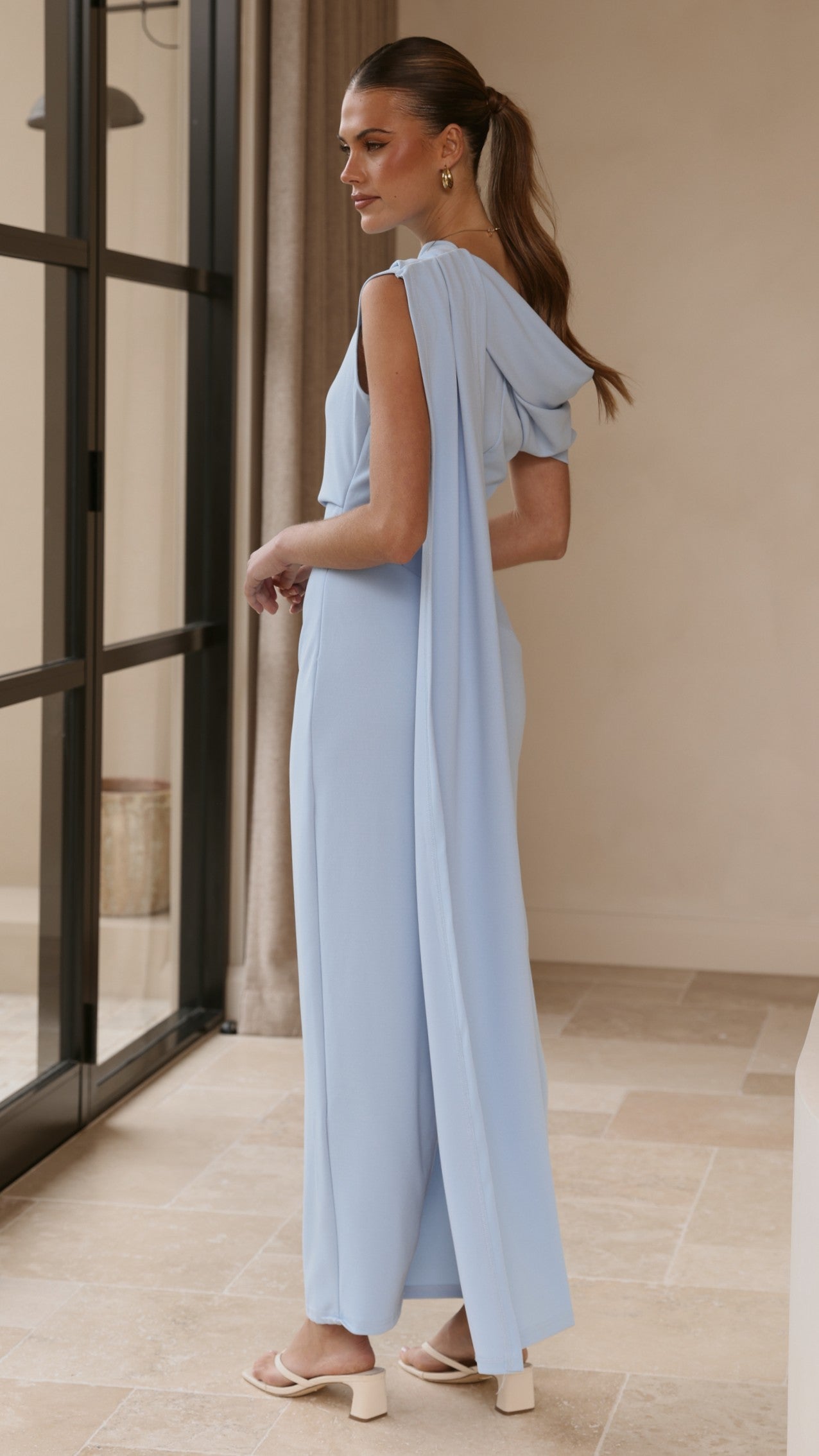 Delilah Maxi Dress - Blue - Billy J