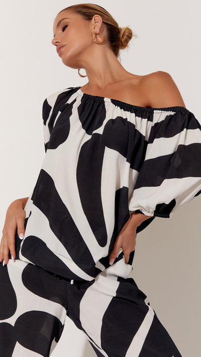 Load image into Gallery viewer, Genevieve Off Shoulder Top - Taormina - Billy J
