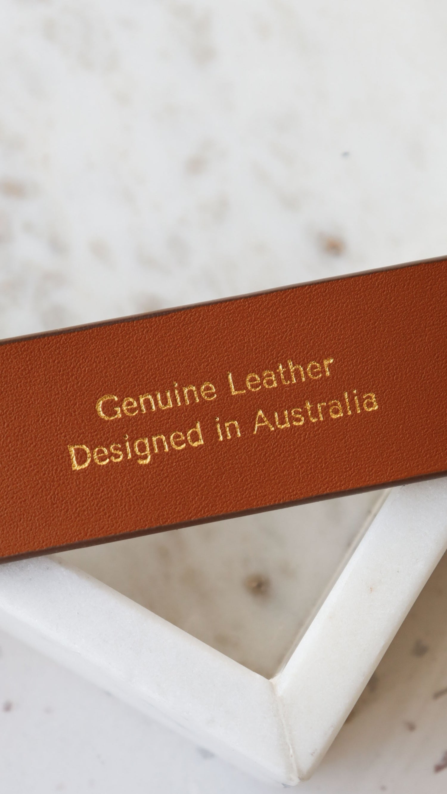 Celina Organic Buckle Belt - Olive Genuine Leather - Billy J
