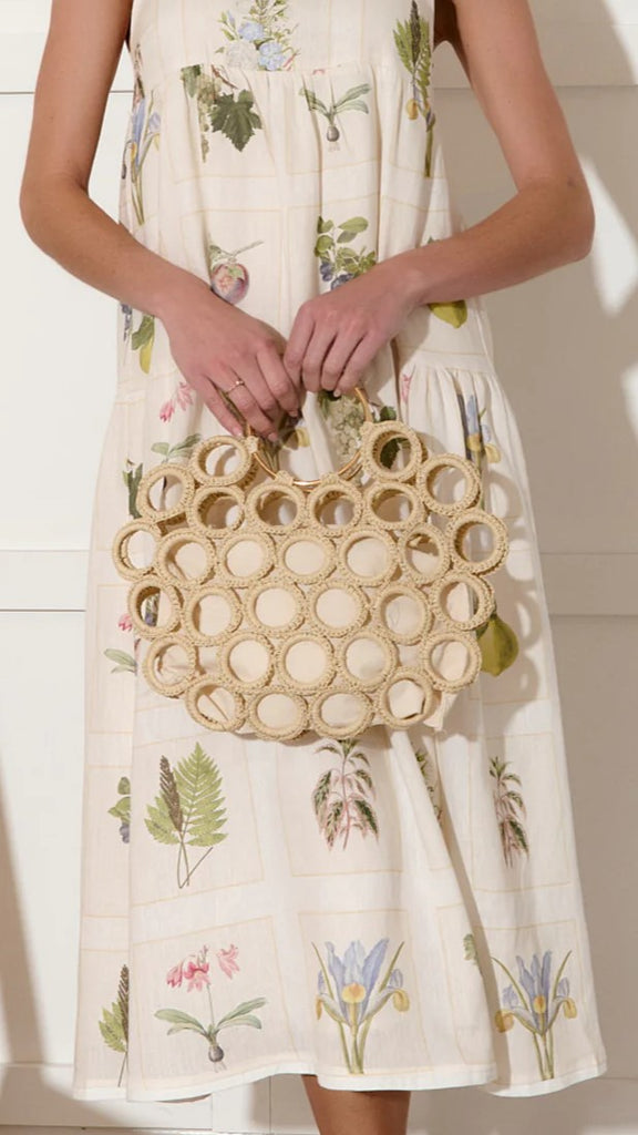 Posie Crochet Rings Bag - Natural - Billy J