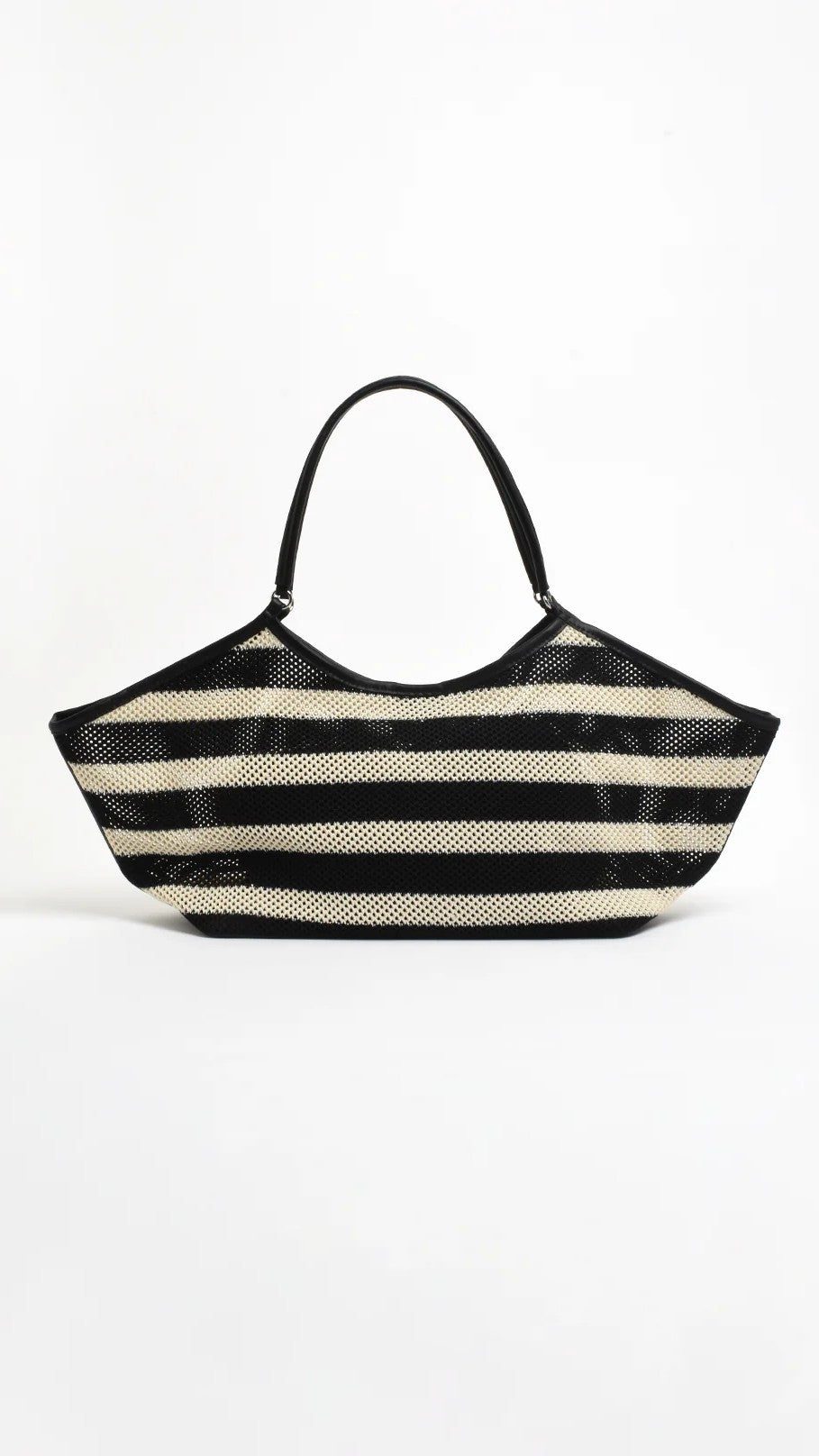 Sporty Weave Tote - Black/Natural - Billy J