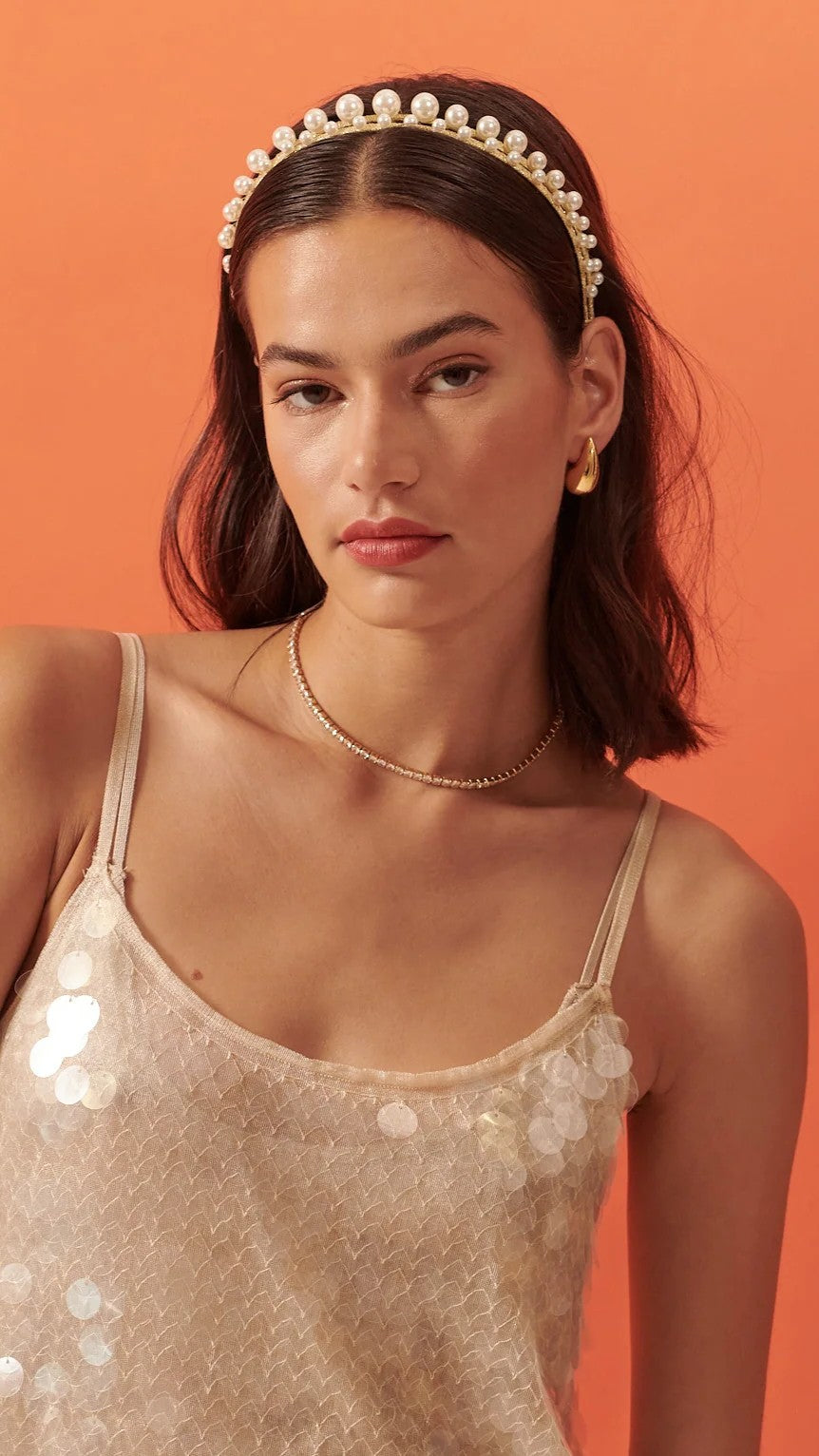 Diva Pearl Statement Headband - Pearl - Billy J