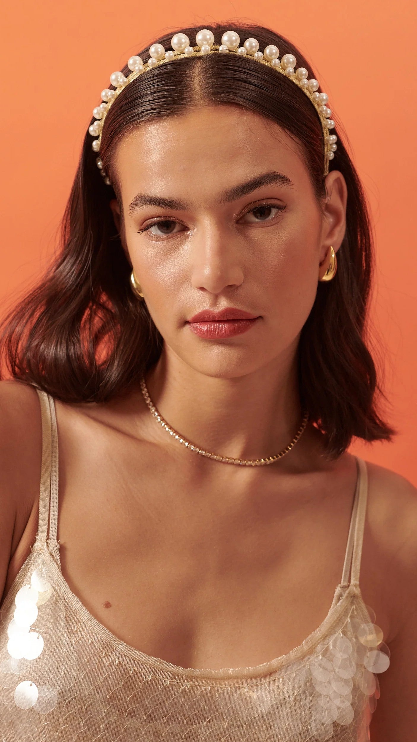 Diva Pearl Statement Headband - Pearl - Billy J