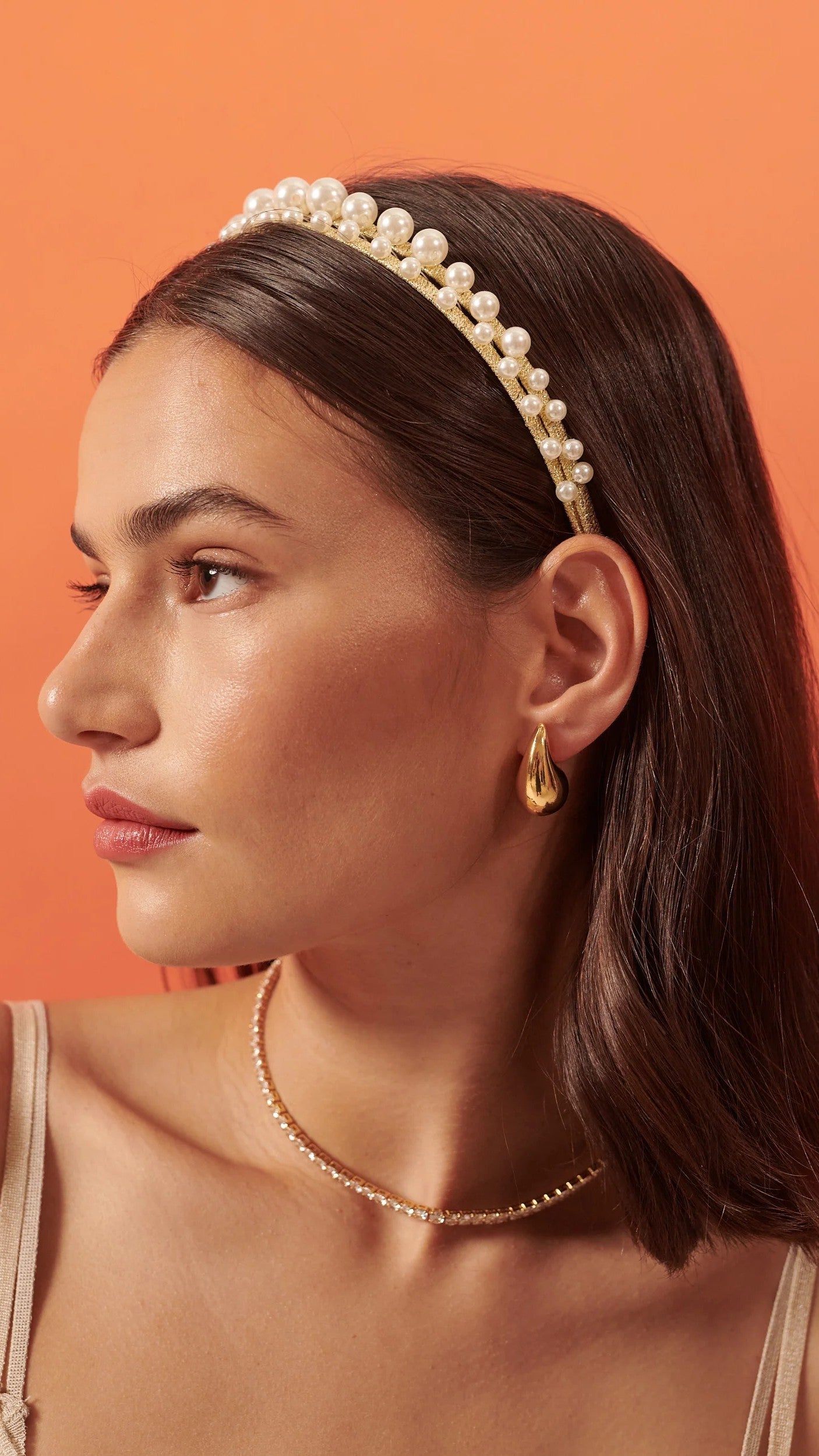 Diva Pearl Statement Headband - Pearl - Billy J