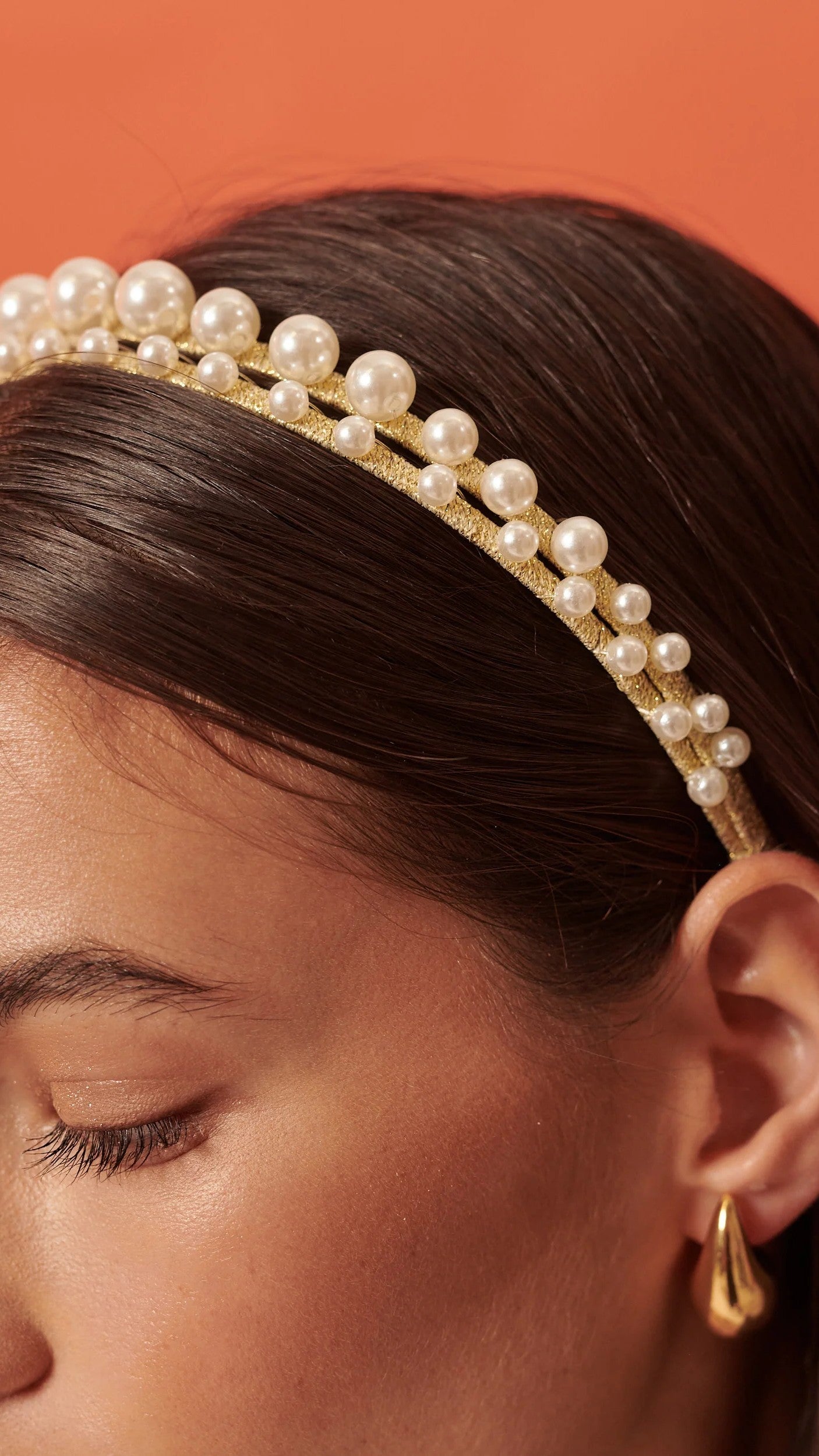 Diva Pearl Statement Headband - Pearl - Billy J