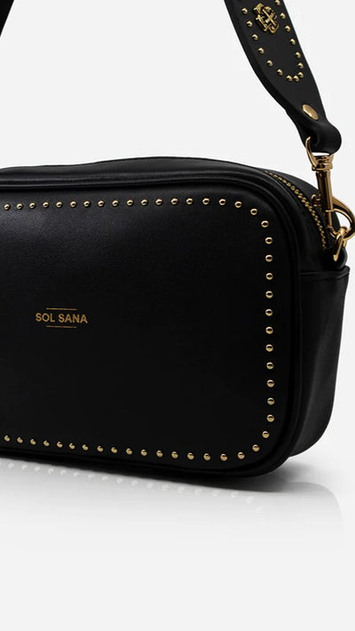 Load image into Gallery viewer, Sol Sana Camera Bag - Black/Gold - Billy J
