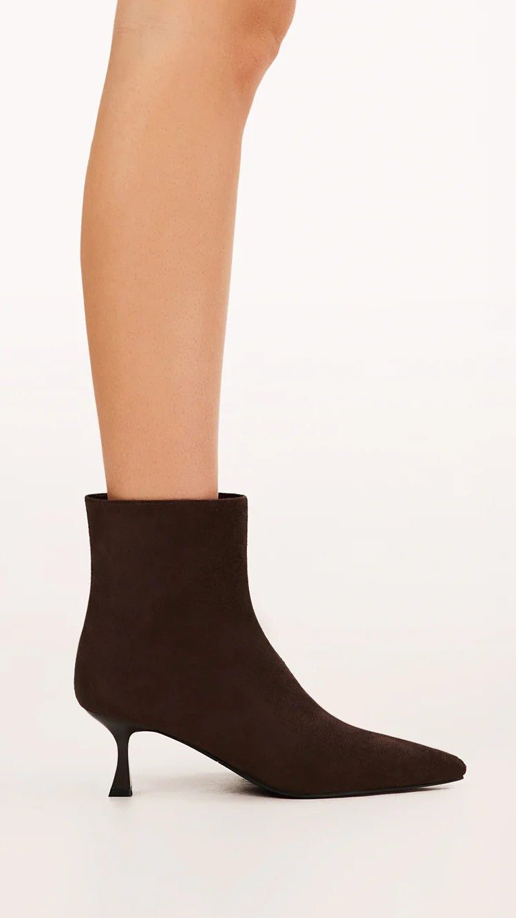 Carmella Boots - Dark Cacao Faux Suede - Billy J
