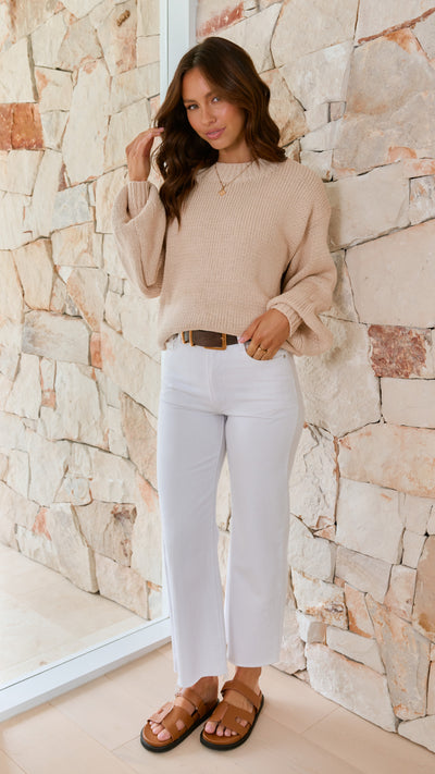 Load image into Gallery viewer, Sydney Knitted Jumper - Cream
